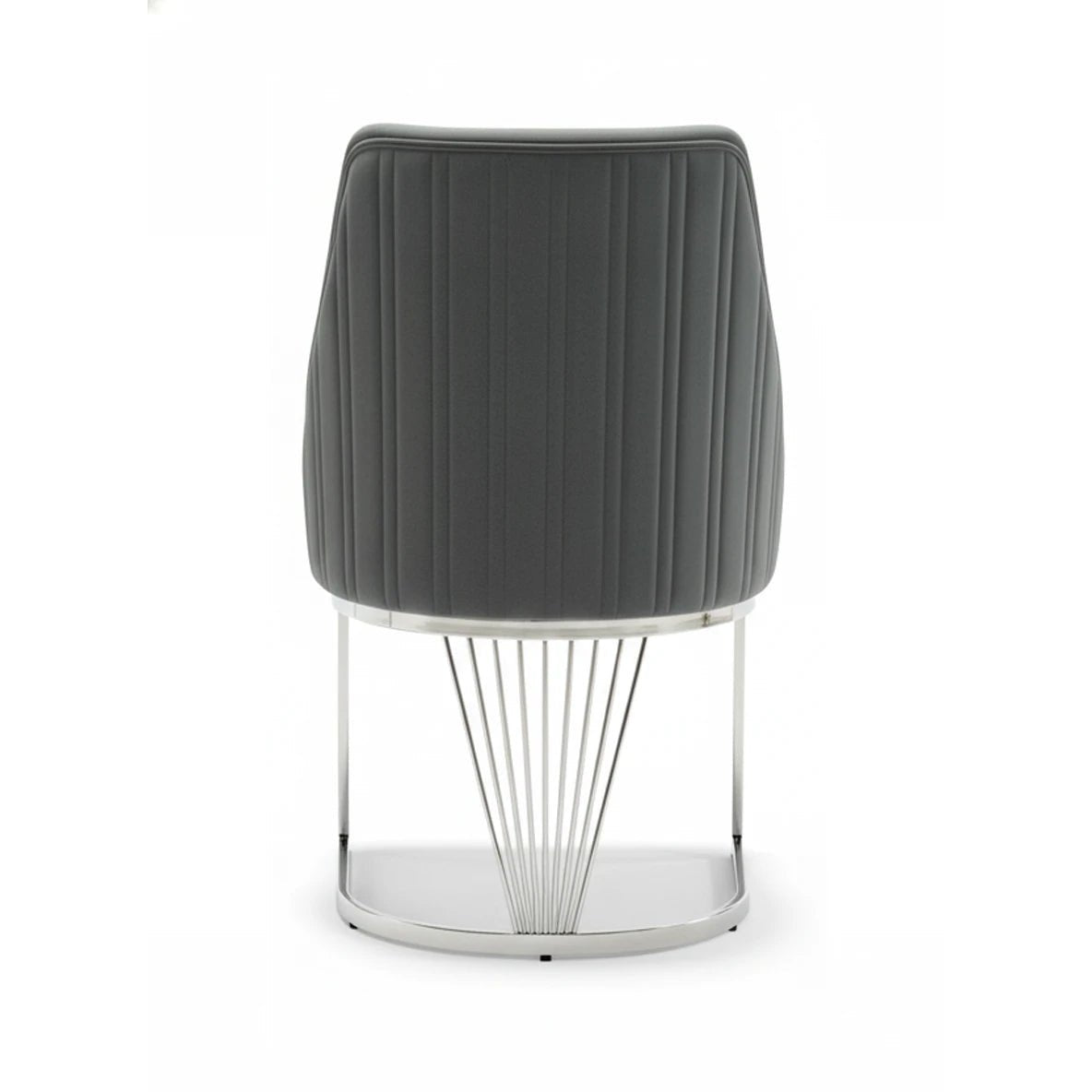 Madrid Grey Marble Dining Table with Ottavia Grey Velvet Chairs - Pendle Village Furniture