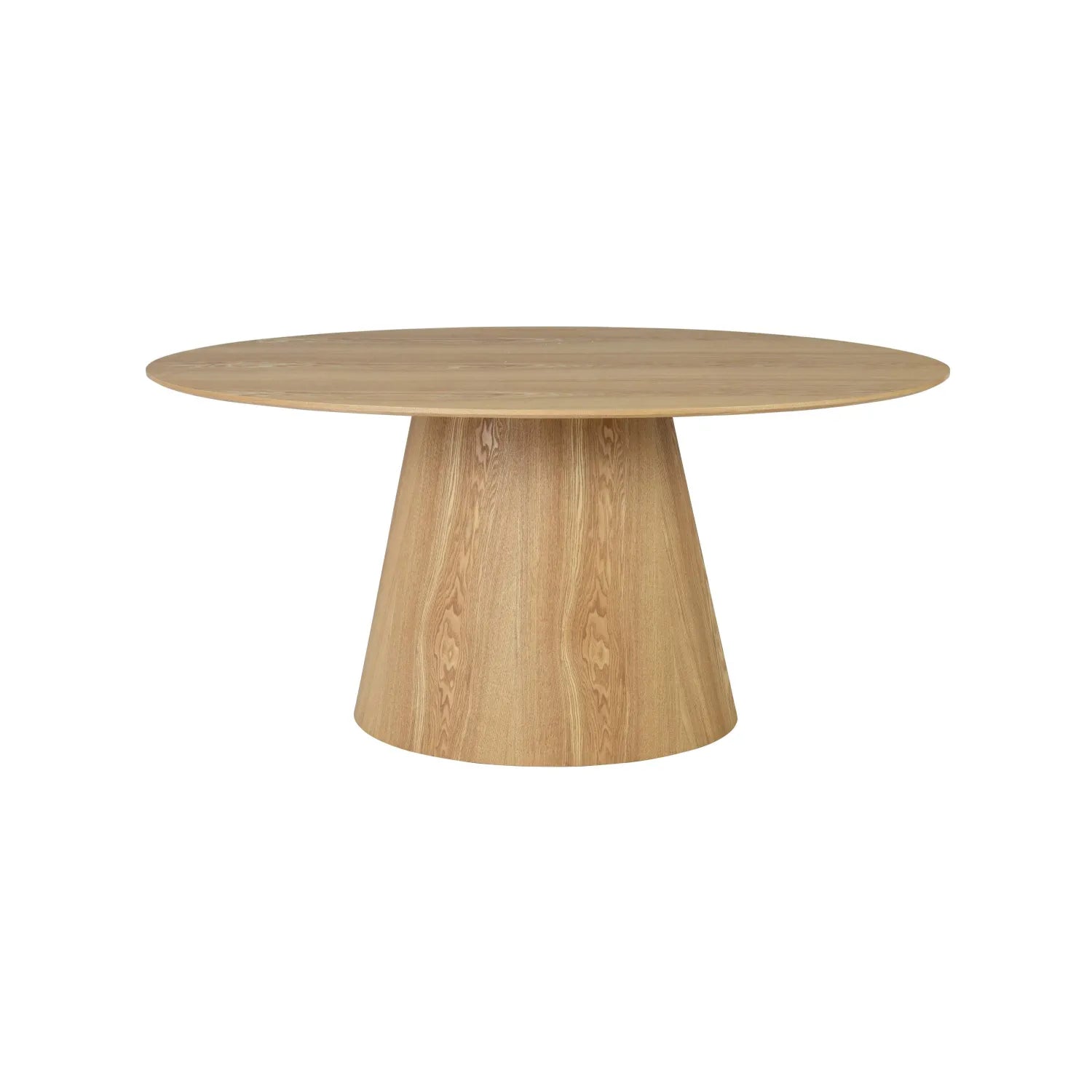 Oval Natural Wood Grain Dining Table and 4 Oatmeal Tweed Effect Dining Chairs. Also available with Natural Linen chairs-Dining-Table-Image