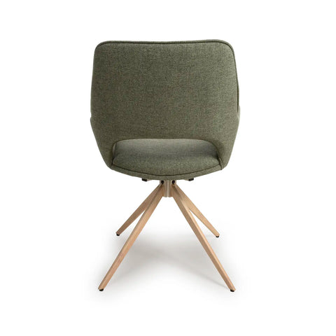 Paris Fabric Swivel Dining Chairs With Arms – Set of 4 - Pendle Village Furniture