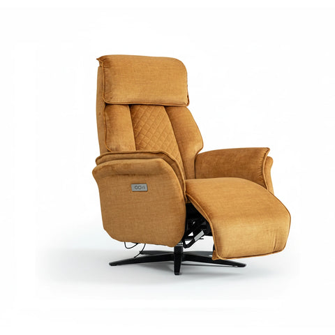 Paddington Amber Dual Motor Swivel Recliner Chair - Pendle Village Furniture