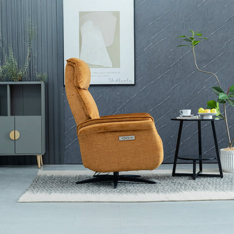 Paddington Amber Dual Motor Swivel Recliner Chair - Pendle Village Furniture