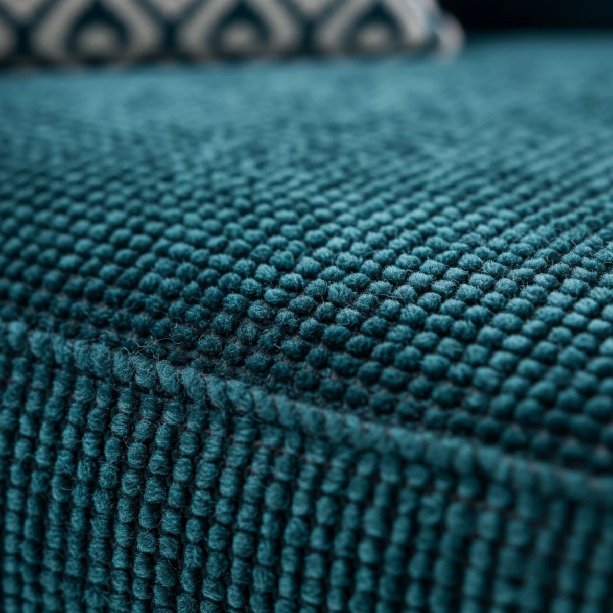 High-quality woven fabric sofa material with smooth texture.