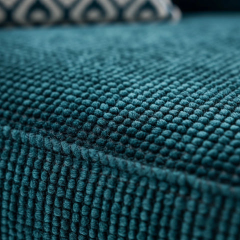 High-quality woven fabric sofa material with smooth texture.
