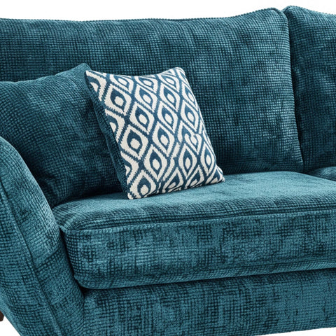 Soft decorative cushions with plush velvet texture.