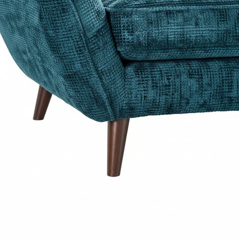 Elegant wooden sofa legs in walnut finish.