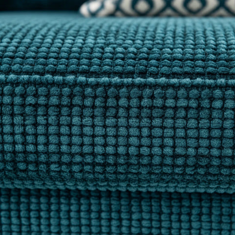 High-quality woven fabric sofa material with smooth texture.
