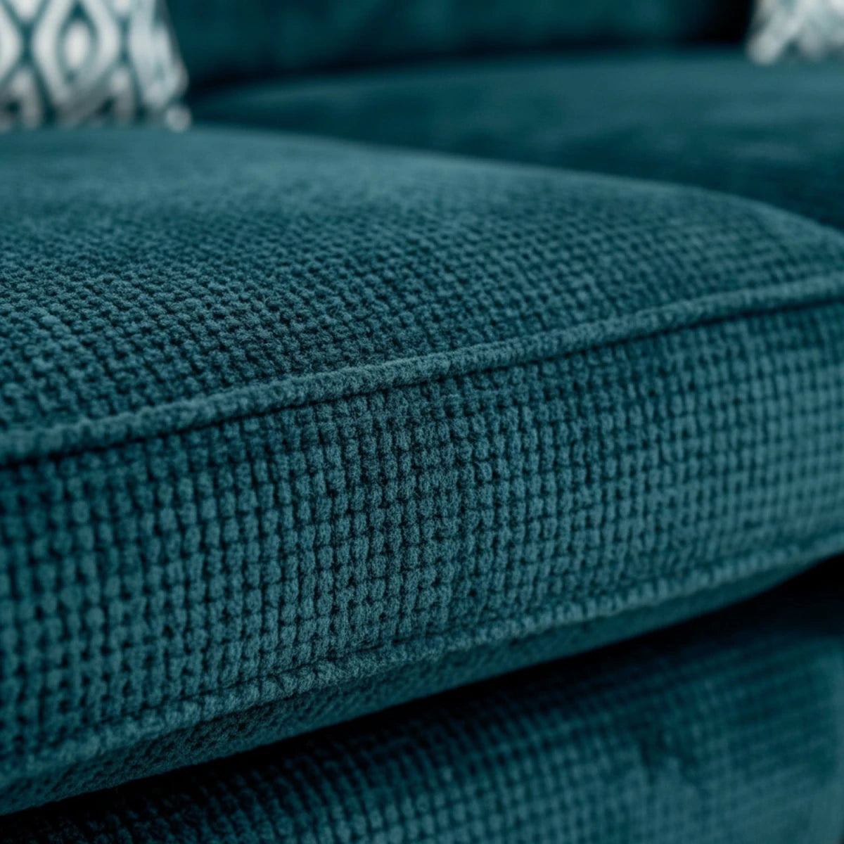 Close-up of soft-touch fabric with fine weave detail.