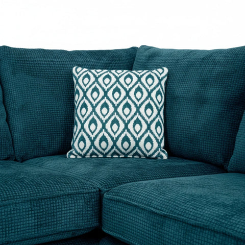 Soft decorative cushions with plush velvet texture.