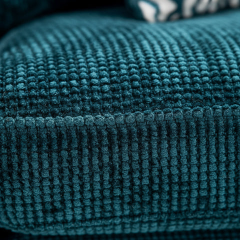 High-quality woven fabric sofa material with smooth texture.
