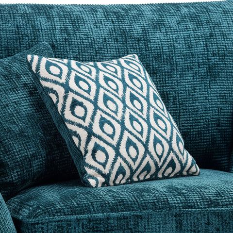 Soft decorative cushions with plush velvet texture.