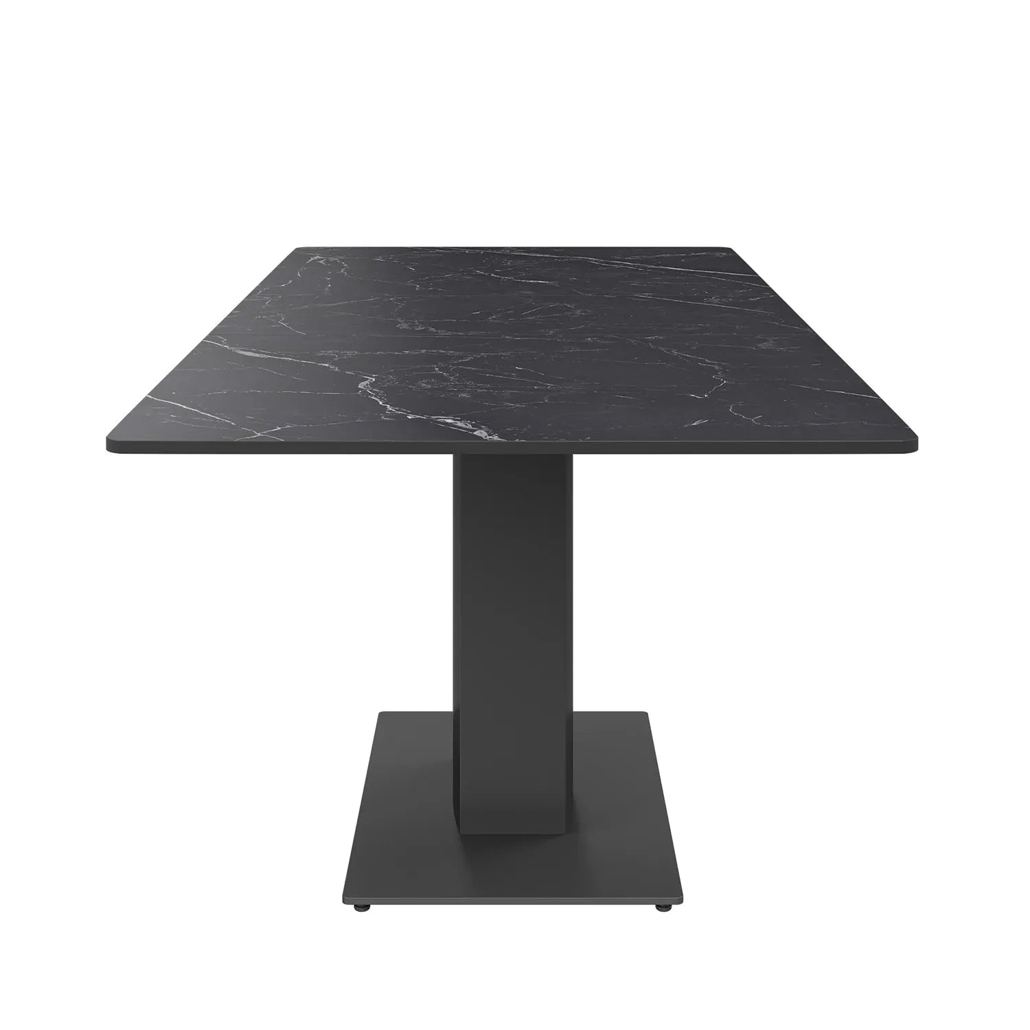 Pavoni 140–180cm Black Ceramic Extending Table + Swivel Chairs - Pendle Village Furniture