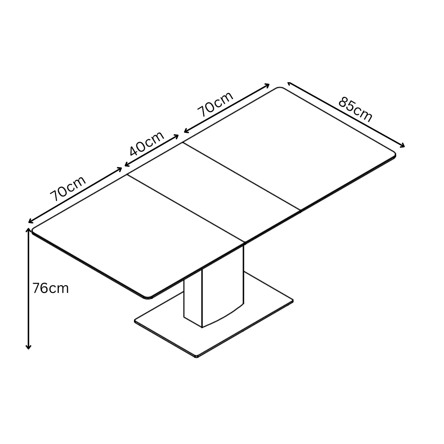 Pavoni Black Matte Sintered Stone Extending Dining Table with Tripoli Grey Chairs - Pendle Village Furniture