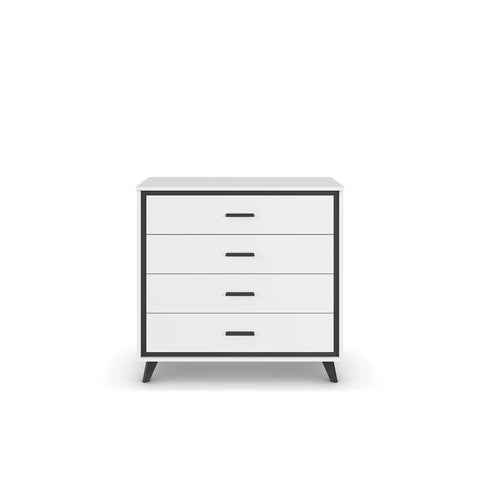 Zolo White 4 Drawer Chest - Front View