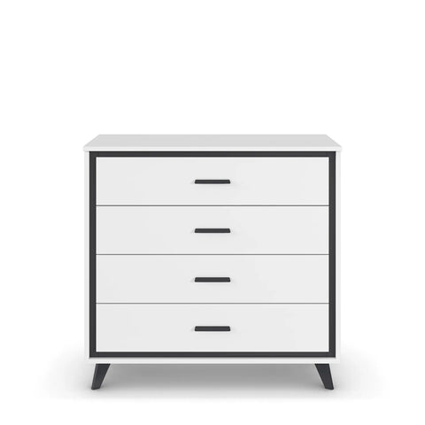 Zolo White 4 Drawer Chest - Front V iew