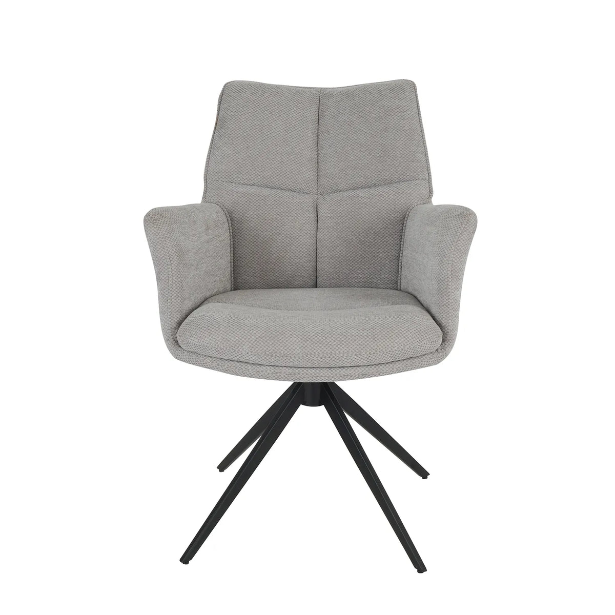 Pearl Carver Set of 4 Swivel Fabric Dining Chairs - Pendle Village Furniture