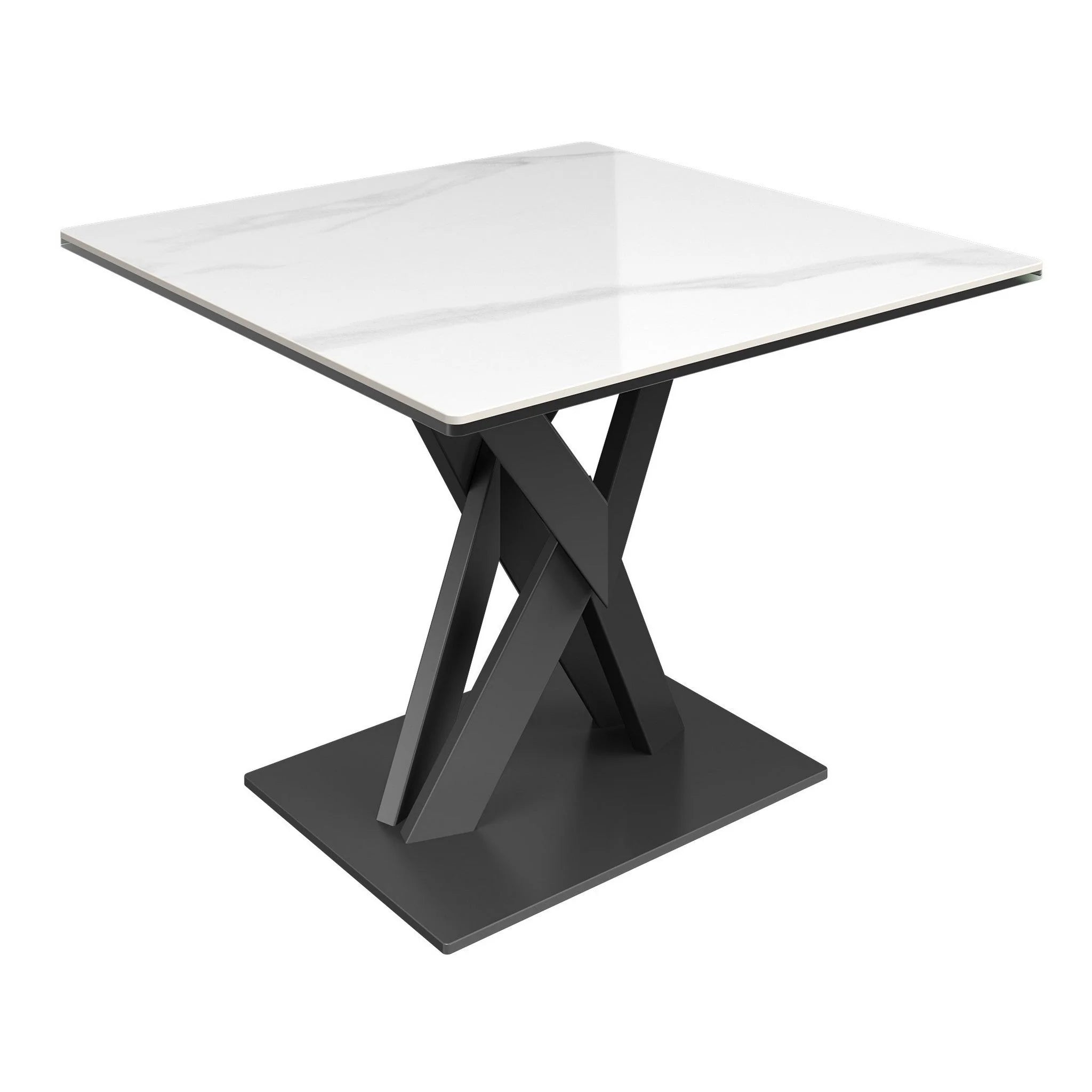 Phoenix White Gloss Ceramic Side Table. Matching furniture set also available-Main-Image