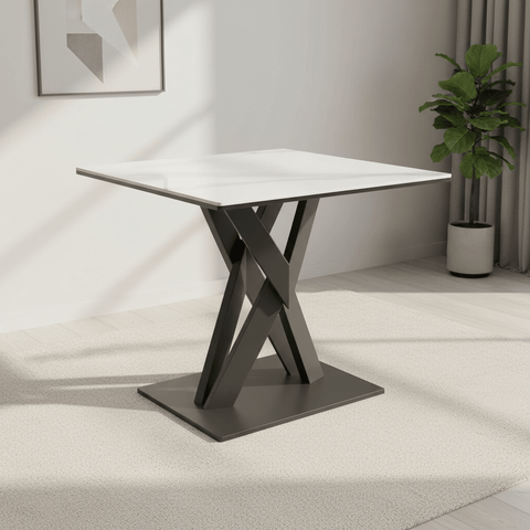 Phoenix White Gloss Ceramic Side Table