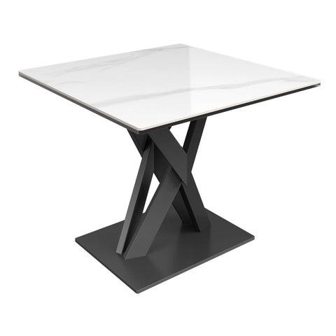 Phoenix White Gloss Ceramic Side Table. Matching furniture set also available-Main-Image