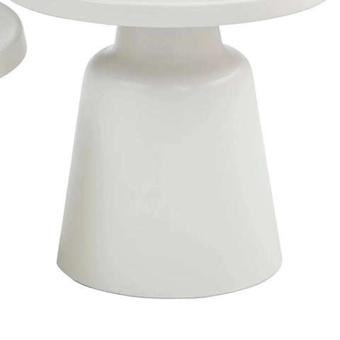 Picasso Glossy Off-White Coffee Table & End Table Set