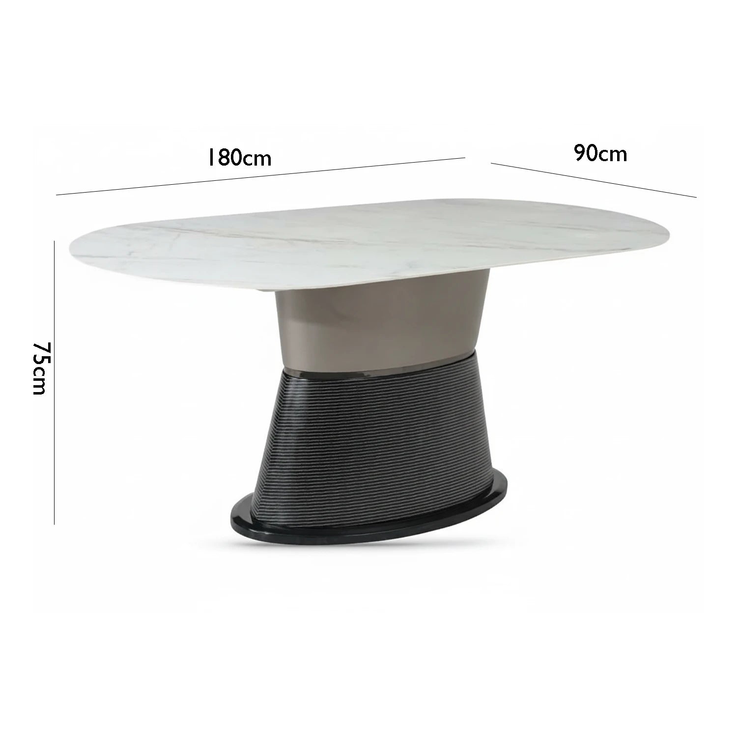 Porto Sintered Stone Dining Table with Porto Swivel Dining Chairs - Pendle Village Furniture