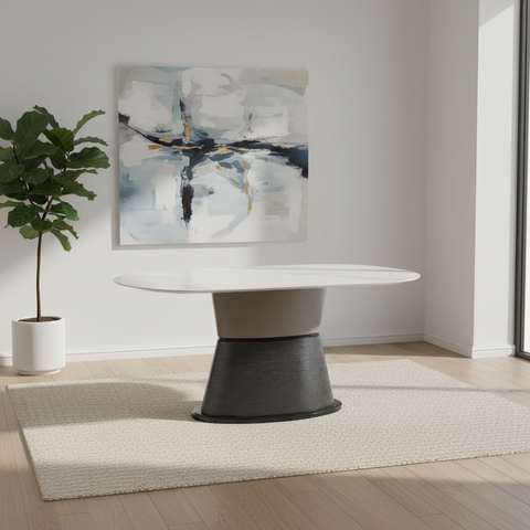 Porto 180cm Oval Sintered Stone Dining Table