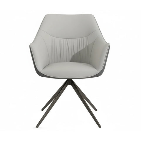 Azzurra Grey Sintered Stone Extending Dining Table with Porto Swivel Dining Chairs - Pendle Village Furniture