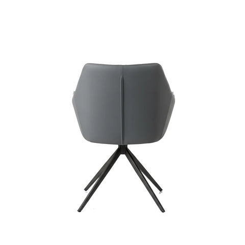 Azzurra Grey Sintered Stone Extending Dining Table with Porto Swivel Dining Chairs - Pendle Village Furniture