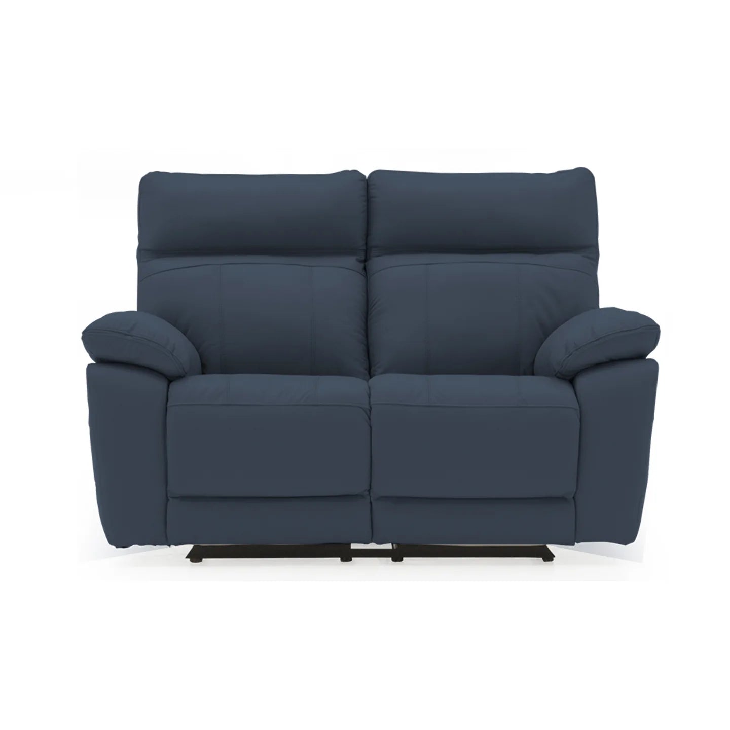 Positano Indigo Leather 2 Seater Electric Recliner Sofa