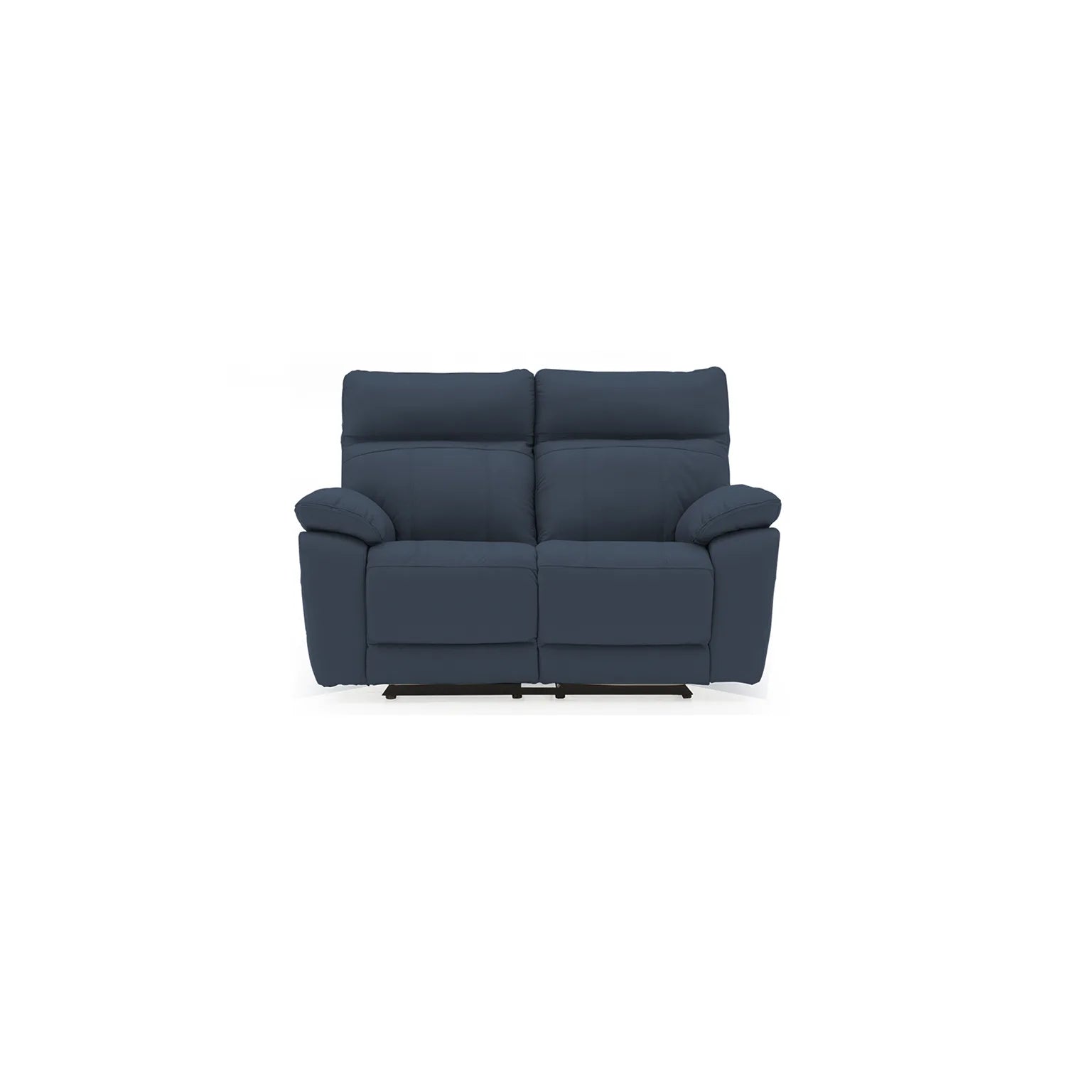 Positano Indigo Leather 2 Seater Electric Recliner Sofa