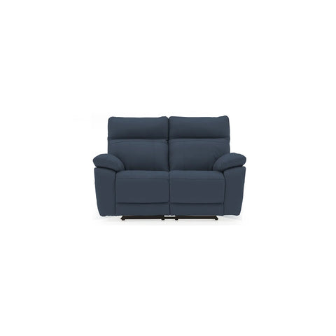 Positano Indigo Leather 2 Seater Electric Recliner Sofa