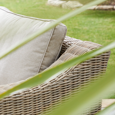 Positano Pair of Outdoor Armchairs with Footstool