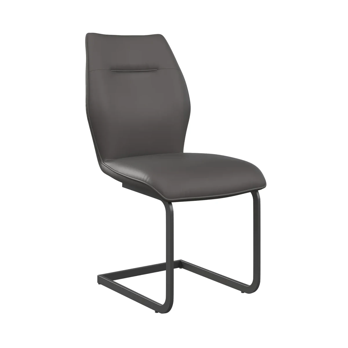 Prato Grey Faux Leather Dining Chairs – Set of 4