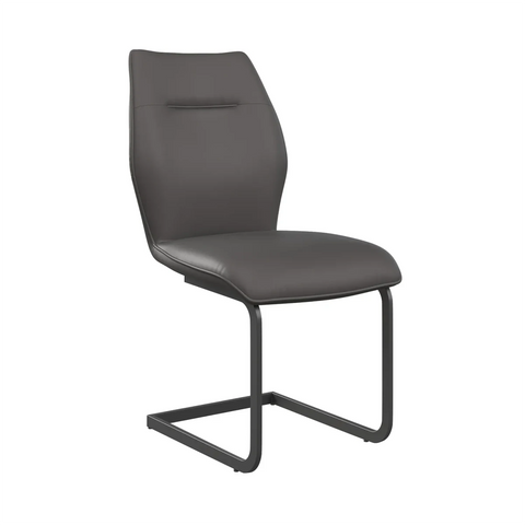 Prato Grey Faux Leather Dining Chairs – Set of 4