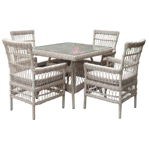 Preston 4-Seater Outdoor Dining Table Set