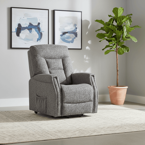 Preston Electric Lift & Rise Chair in Dark Grey