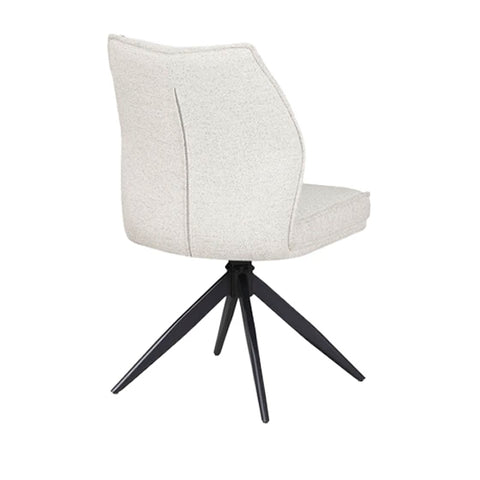 Quatro Beige Fabric Swivel Dining Chair - Set of 4, 6 or 8