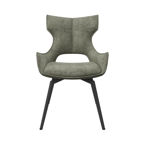Westin Green Fabric Swivel Dining Chair - Set of 4