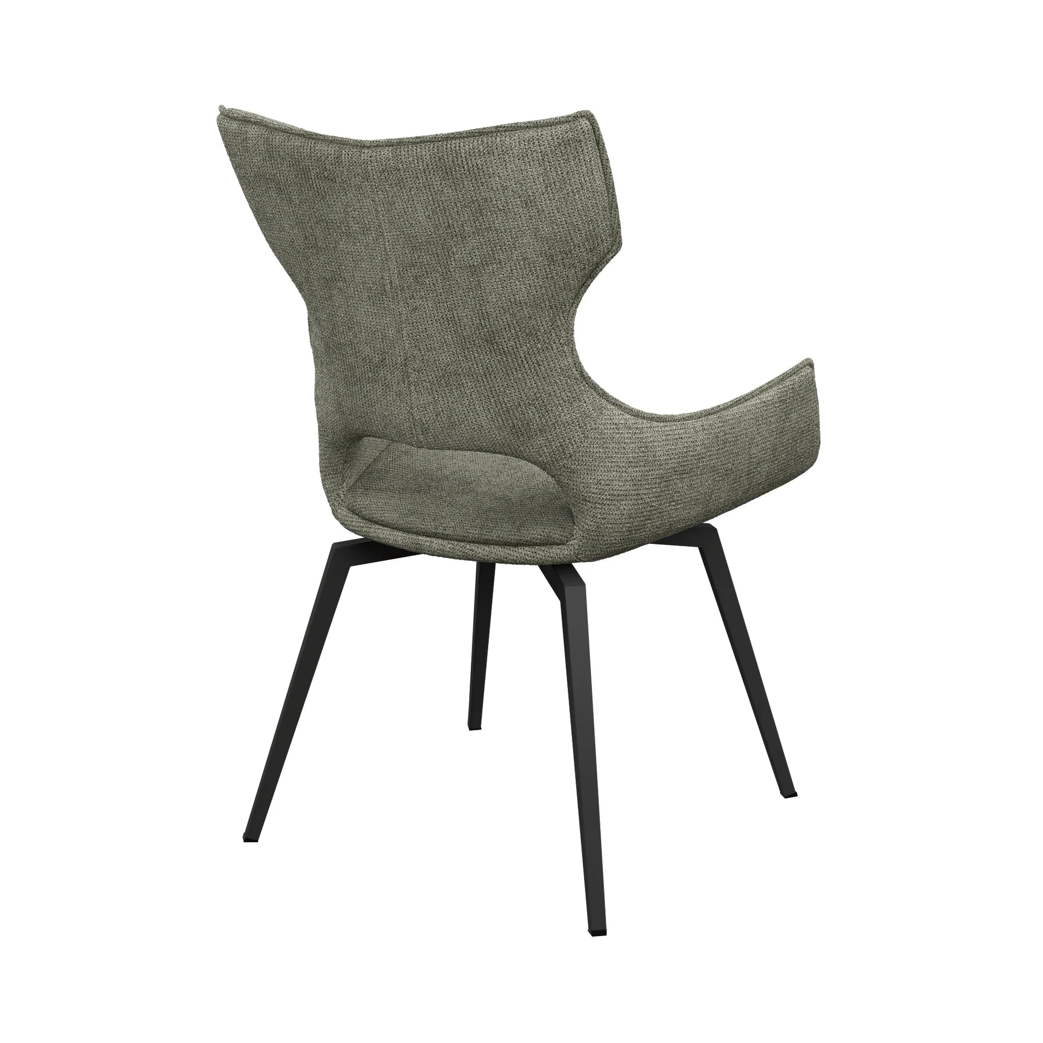 Westin Green Fabric Swivel Dining Chair - Set of 4