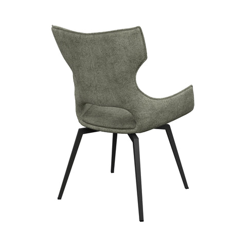 Westin Green Fabric Swivel Dining Chair - Set of 4