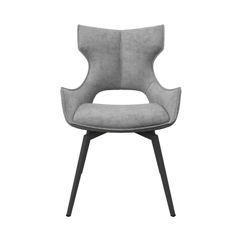 Westin Grey Fabric Swivel Dining Chair - Set of 4