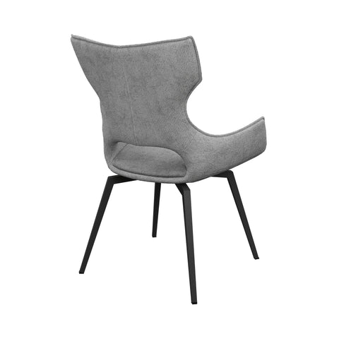 Westin Grey Fabric Swivel Dining Chair - Set of 4