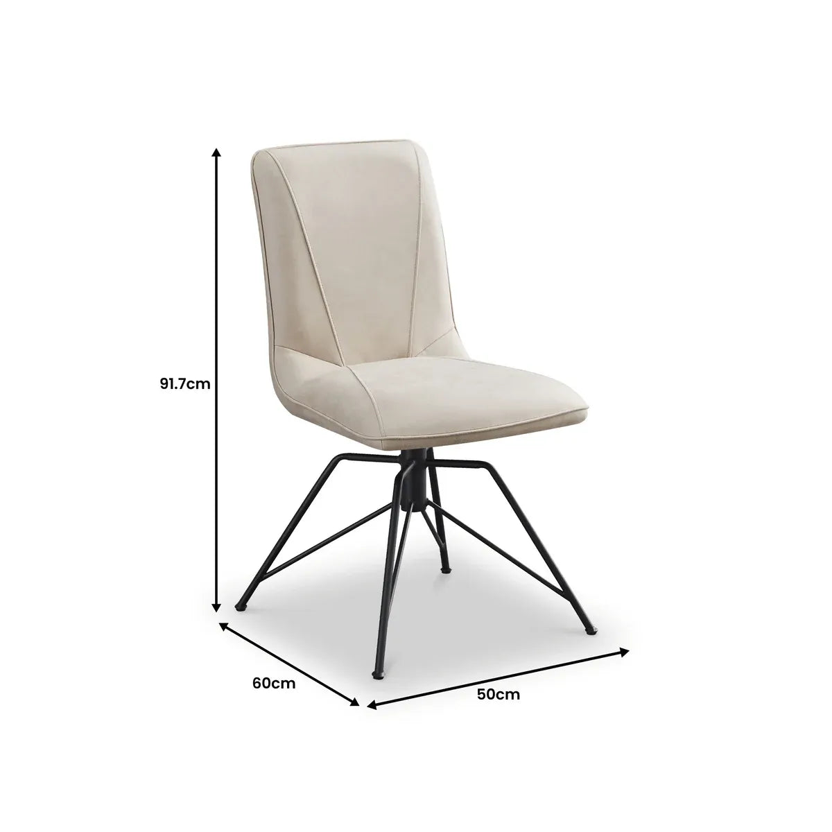 Arachnos Swivel Dining Chairs, Set of 4