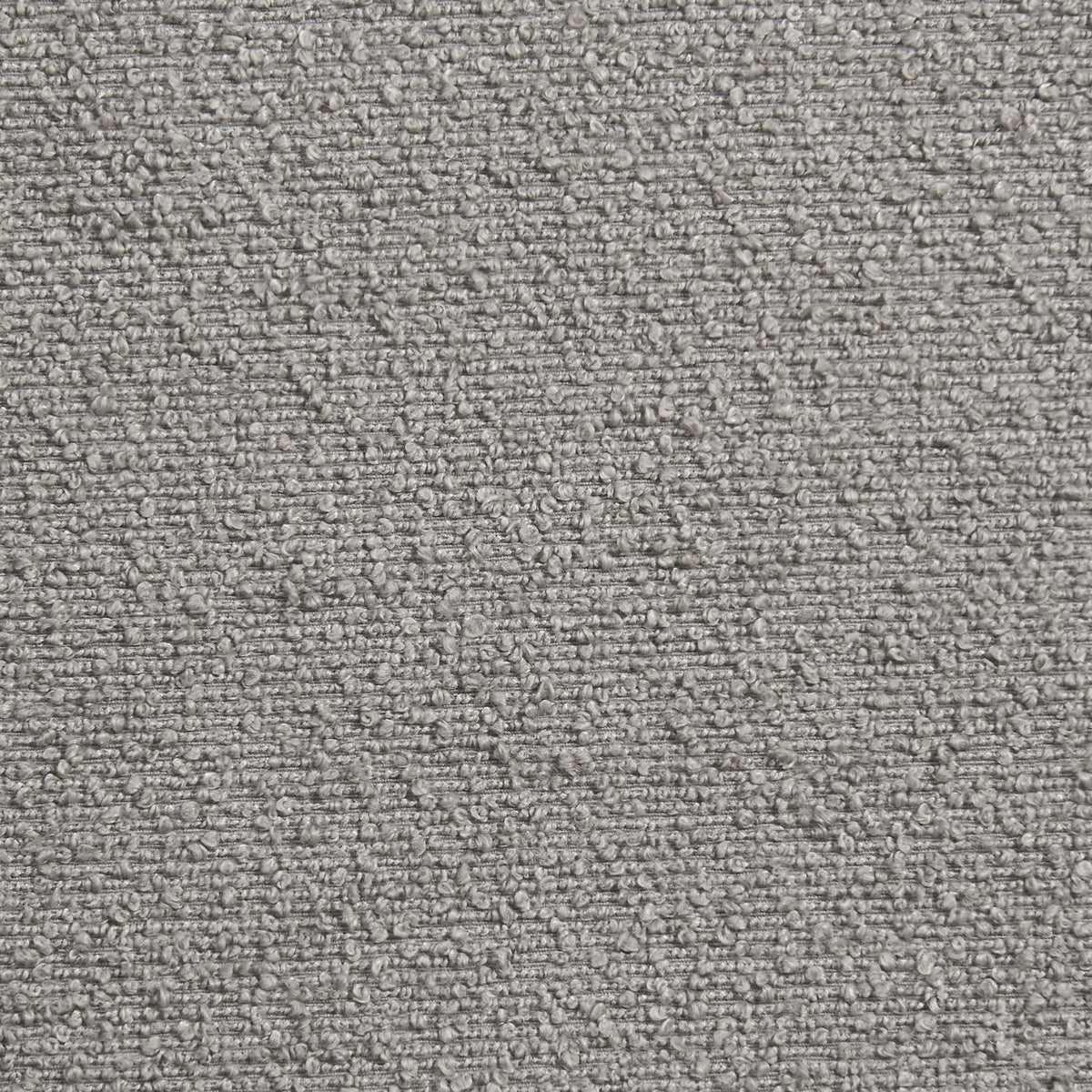 Harley Grey Boucle Dining Chairs, Set of 4. Also available in Distressed Grey Leather and Tan Faux Suede - Close Up of Fabric