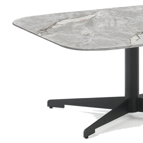 Close up of Aria Grey Marble Effect Coffee Table