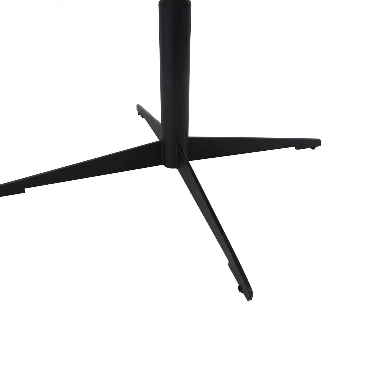Black metal stand of Aria Grey Marble Effect Coffee Table