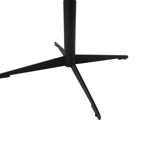 Black metal stand of Aria Grey Marble Effect Coffee Table