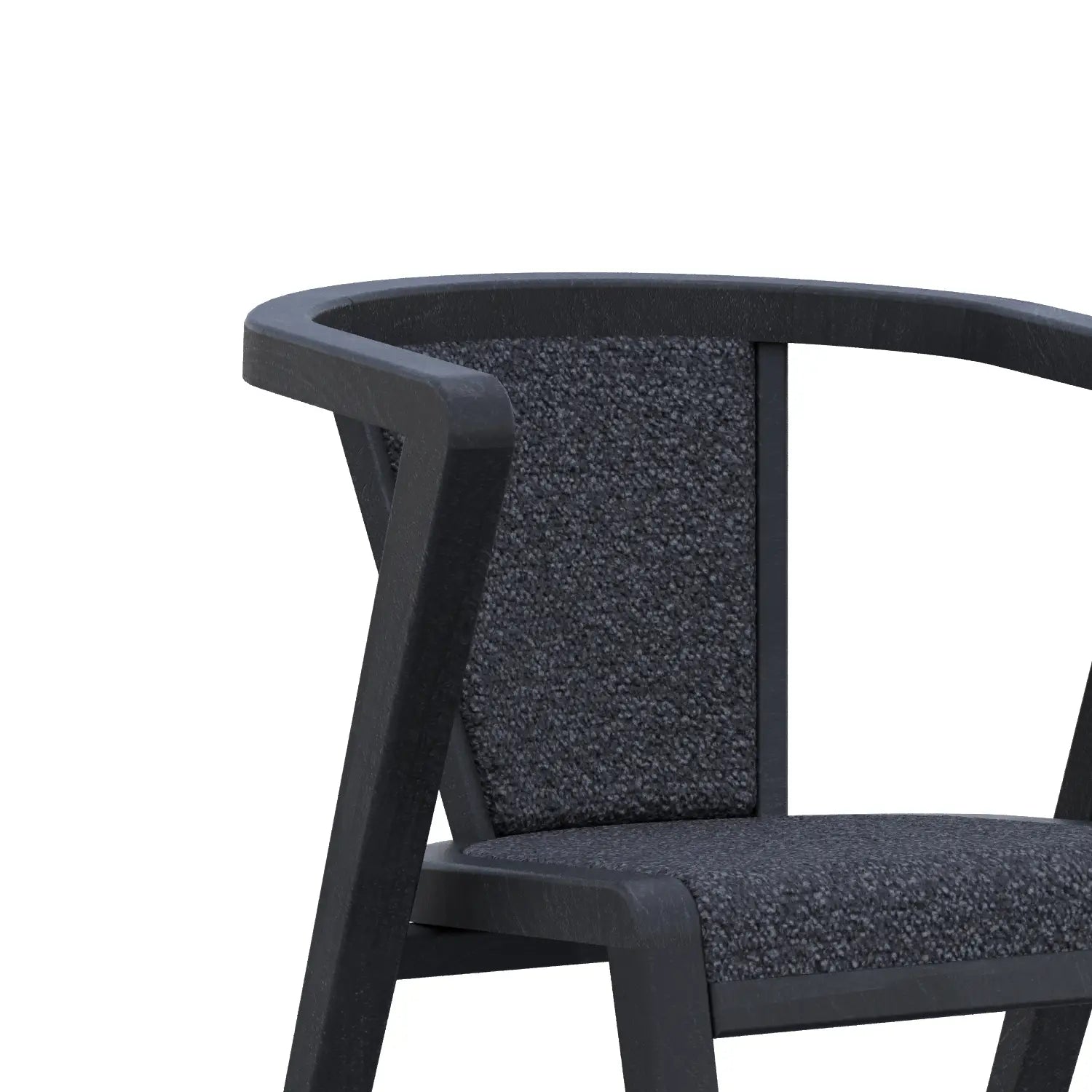 Prime Black Oak Wood and Fabric Dining Chairs – Set of 4 - Pendle Village Furniture