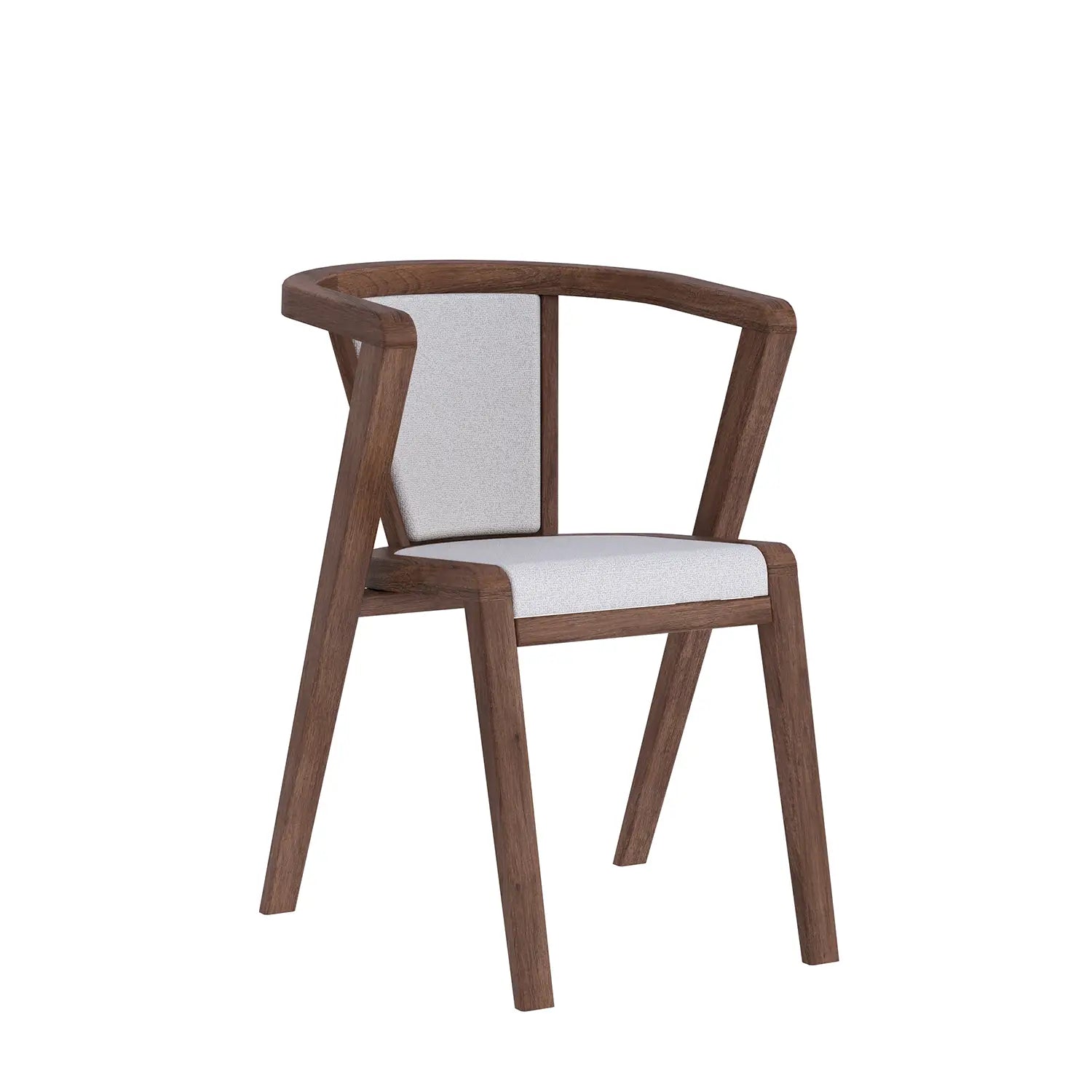 Prime Smoked Oak Wood and Fabric Dining Chairs – Set of 4 - Pendle Village Furniture