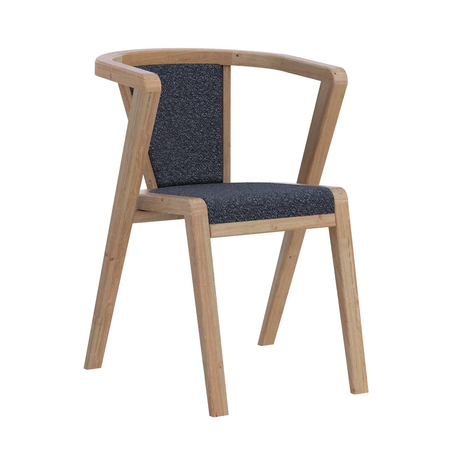 Prime White Oak Wood and Fabric Dining Chairs – Set of 4 - Pendle Village Furniture
