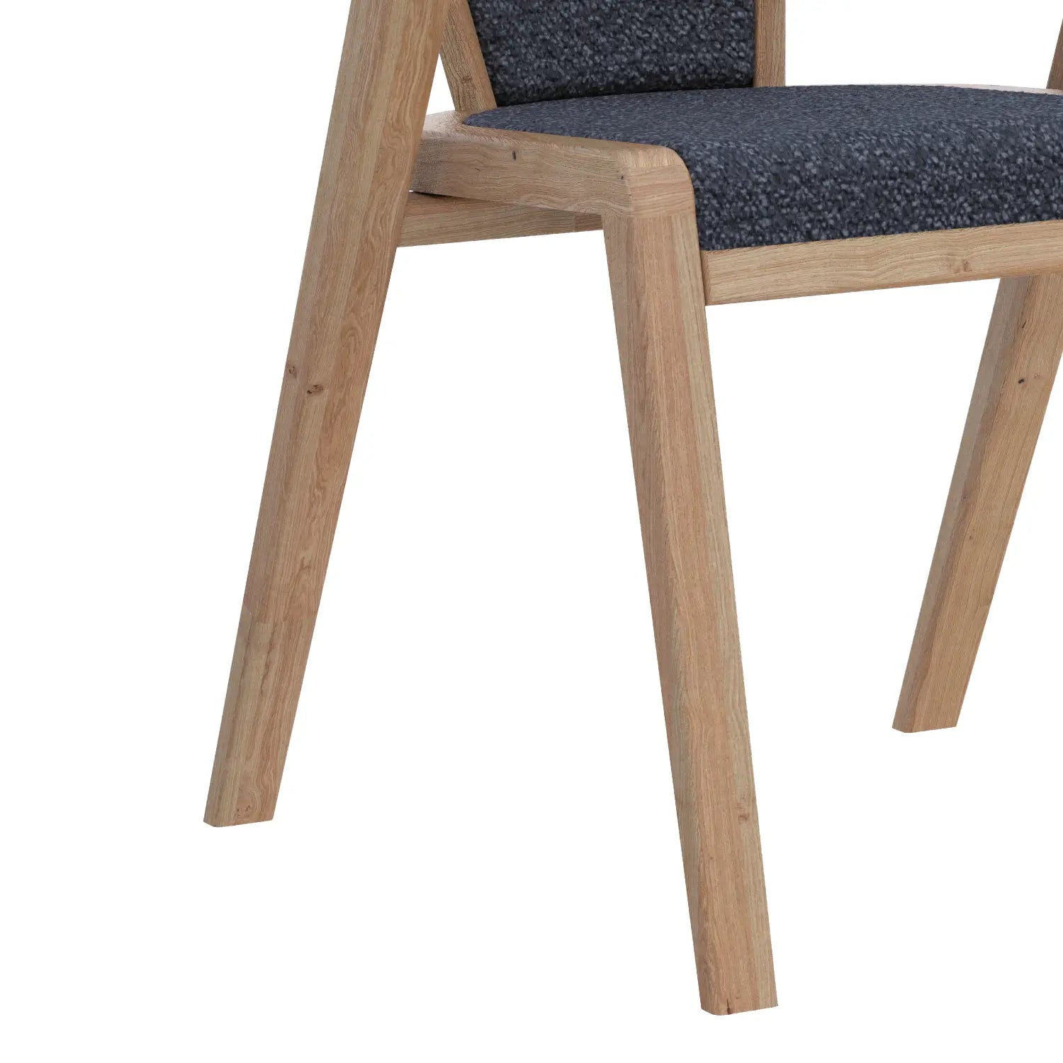 Prime White Oak Wood and Fabric Dining Chairs – Set of 4 - Pendle Village Furniture